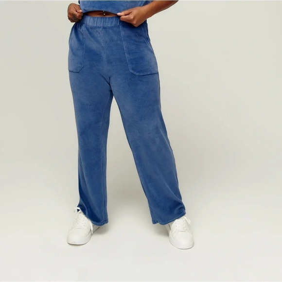 Human Nation Vision Pant in Velour in Black - NWOT - Size XXL Women's XL Men's - Picture 1 of 11